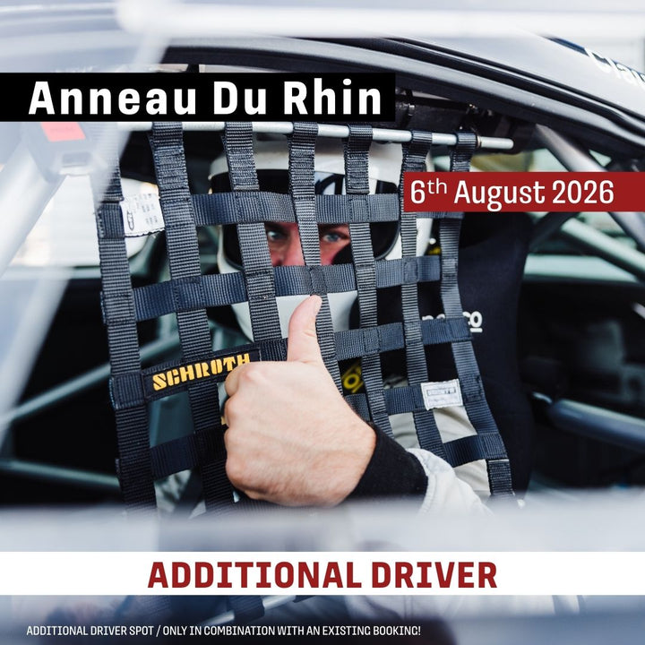 Additional driver option for a second driver at the Anneau du Rhin Trackday